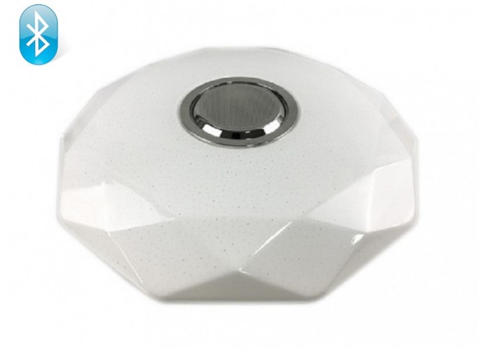 Светодиодный светильник Luxel 410х95мм IP20 с Bluetooth динамиком и пультом управления 48W (CLNR-48)