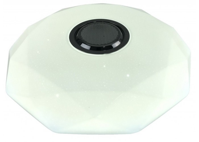 Светодиодный светильник Luxel 410х95мм IP20 с Bluetooth динамиком и пультом управления 48W (CLNR-48)