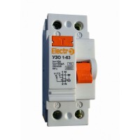 Дифференциальное реле ElectrO УЗО1-63 2 полюса 16А 30мА 4,5kA АС (45UZ63216Е30)