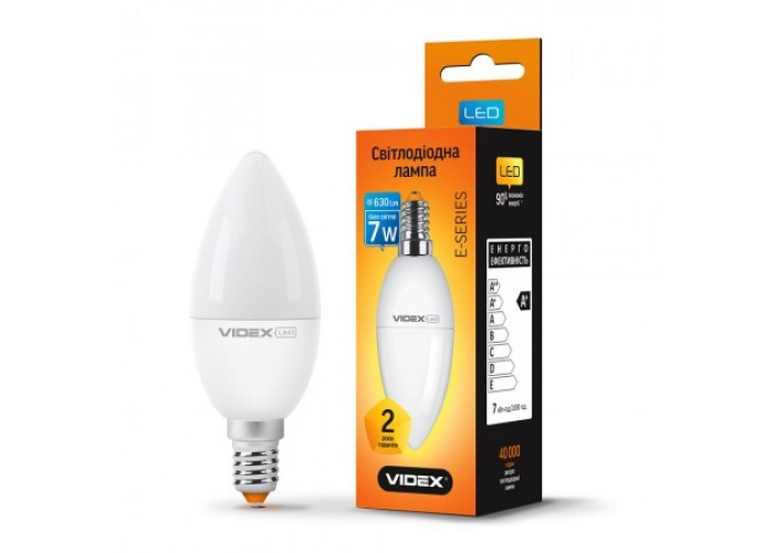 Лампа светодиодная VIDEX  C37e 7W E14 4100K 220V (24955)
