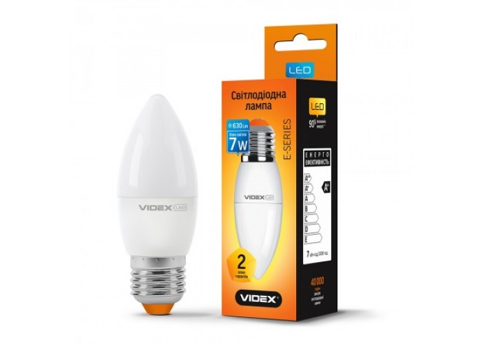 Лампа светодиодная VIDEX  C37e 7W E27 4100K 220V (24957)