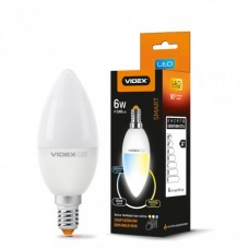 Лампа светодиодная VIDEX SMART Series C37eC3 6W E14  220V (24552)