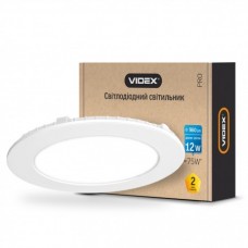 Светильник светодиодный встраиваемый VIDEX круглый 12W 5000K 220V (24069)