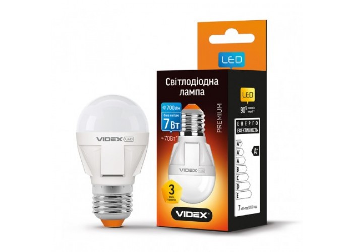 Лампа светодиодная VIDEX G45 7W E27 4100K 220V (23883)