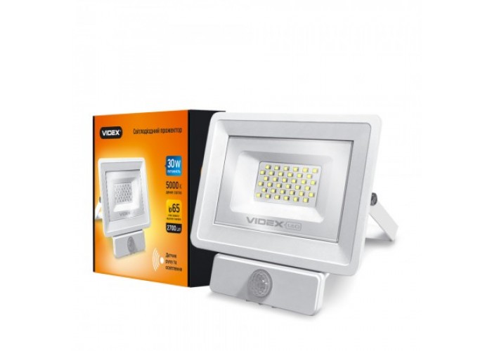 Прожектор светодиодный VIDEX 30W 5000K 220V сенсорный (24635)