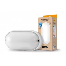Светильник ЖКХ овальный VIDEX 12W 5000K 220V  белый (24764)