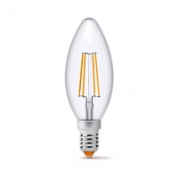 Лампа светодиодная VIDEX Filament C37F 4W E14 4100K 220V (23680)