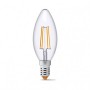 Лампа светодиодная VIDEX Filament C37F 4W E14 4100K 220V (23680)