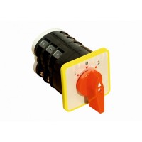 Переключатель кулачковый ПКП ElectrO 3 полюса 16А 1-0-2 3 полюса 380В АВАРИЙНЫЙ(PKP16102A)