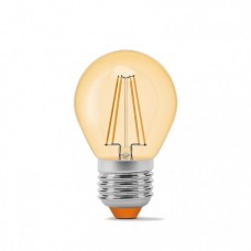 Лампа светодиодная VIDEX Filament G45FA 4W E27 2200K 220V (23690)