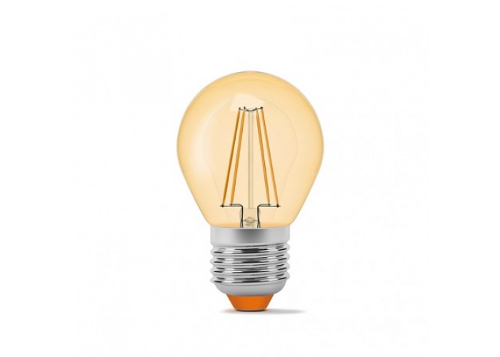 Лампа светодиодная VIDEX Filament G45FA 4W E27 2200K 220V (23690)