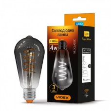 Лампа светодиодная VIDEX Filament ST64FG 4W E27 2100K 220V (24863)