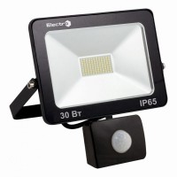 Прожектор светодиодный ElectrO EL-SMD-01-S 30Вт с датчиком движения 180-260В 6400K 2400Lm (EL01S30)