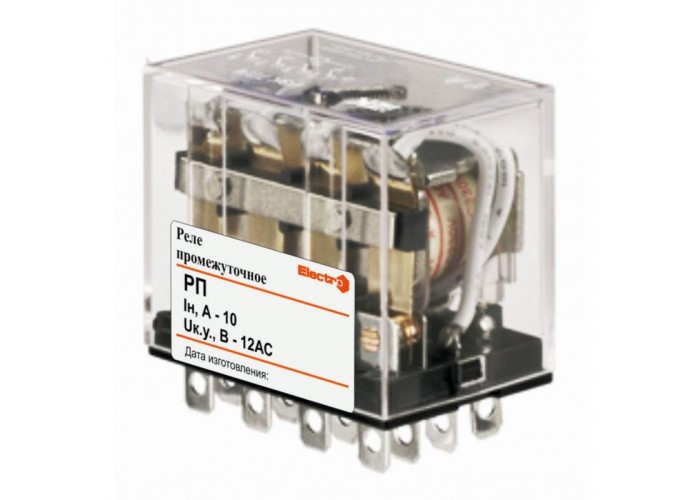Реле промежуточное ElectrO РП, контактная группа 4Z, 10А 24В DC (RP4Z24DC)