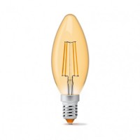 Лампа светодиодная VIDEX Filament C37FA 4W E14 2200K 220V (23682)