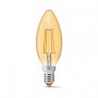 Лампа светодиодная VIDEX Filament C37FA 4W E14 2200K 220V (23682)