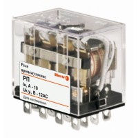 Реле промежуточное ElectrO РП, контактная группа 4Z, 10А 12В АС (RP4Z12AC)