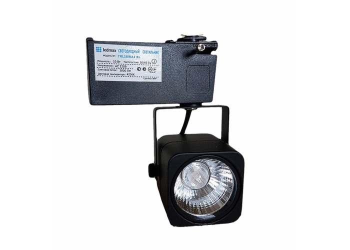 Светильник светодиодный трековый Ledmax 10 Вт 4200К черный (TRL10WA1 BL)