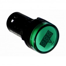 Вольтметр - индикатор ElectrO AD22V LED матрица 22mm зеленый 12В - 500В АС (AD22VG)