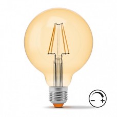 Лампа светодиодная VIDEX Filament G95FAD 7W E27 2200K 220V диммерная (23977)