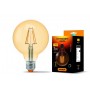 Лампа светодиодная VIDEX Filament G95FAD 7W E27 2200K 220V диммерная (23977)