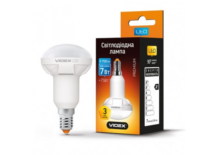 Лампа светодиодная VIDEX R50 7W E14 4100K 220V (23384)