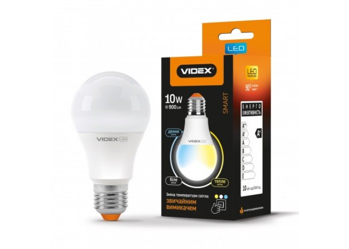 Лампа светодиодная VIDEX SMART Series A60eC3 10W E27  220V  (24554)