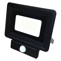Прожектор светодиодный Biom BLACK SENSOR S4-SMD-30-Slim 220В 30Вт  холодный белый  (10027)