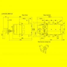 Перемикач навантаження 1-0-2 з виносною рукояткою ETI LA4/D CO (4667004)