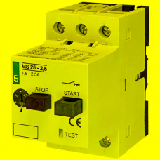 Автоматичний вимикач захисту двигуна ETI MS25-2,5 (4600070)