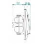 Одинарный кнопочный выключатель Elektro-Plast Carla 1714-10 (белый)