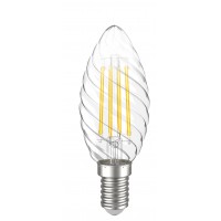 LED лампа IEK LLF-CT35-5-230-30-E14-CL CT35 (свеча витая) 5Вт 230В 3000К E14 серия 360°