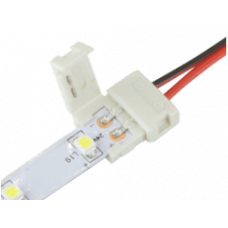 Соединительный кабель + 2 зажима для светодиодной ленты 2835\3528, 8мм