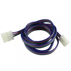 Соединительный кабель + 2 зажима для светодиодной ленты 5050 RGB, 10мм