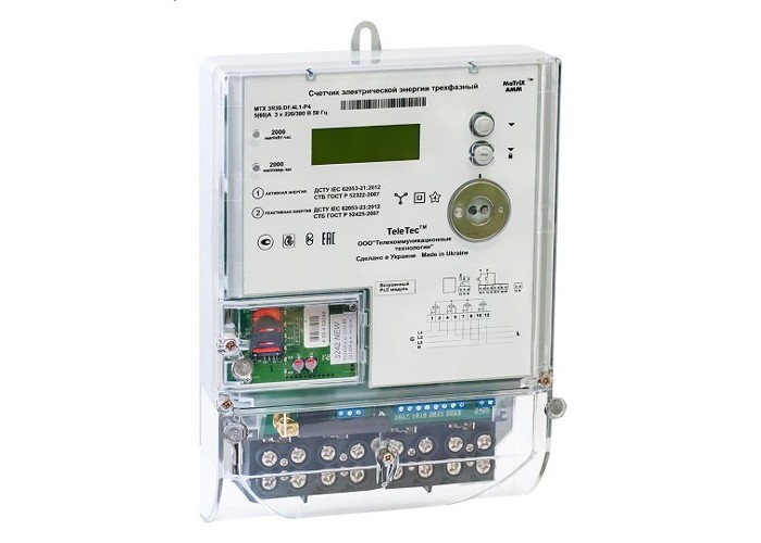 Счетчик электроэнергии MTX3G20.DD.3M1-OG4 (GSM-модуль+датчик магнитного поля) Teletec