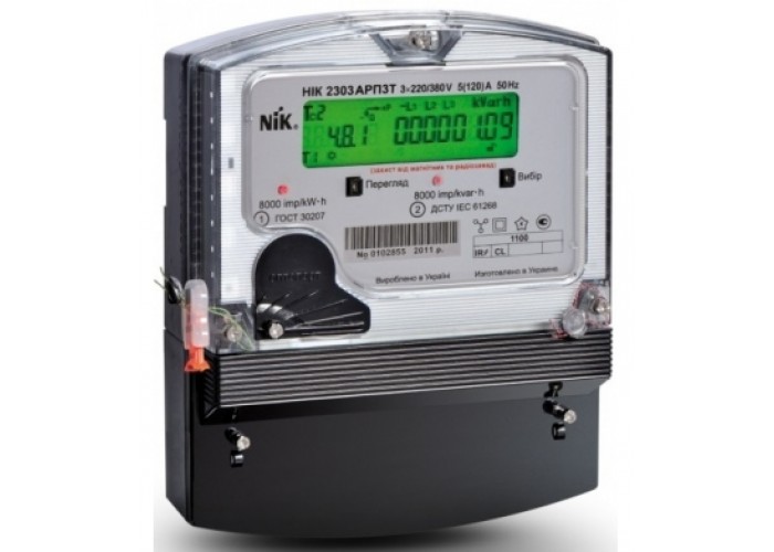 Счетчик электроэнергии NIK 2303 АРТ2Т 1121 (5-10А,+RS485,+реле)