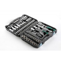 Набор насадок (инструментов) торцевых c трещоткой CrV 1/4, 1/2 (72Т) (94шт)