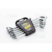 Набор ключей накидных двусторонних CrV 6х7,8х9,10х11,12х13,14х15,16х17мм (6шт) СИЛА