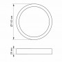 Точковий LED світильник круглий Videx Downlight 12W 5000K VL-DLRS-125