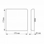 Точковий LED світильник безрамковий квадрат Videx 24W 4100K VL-DLFS-244