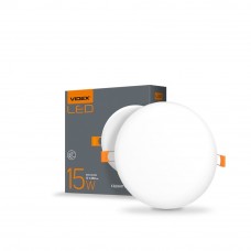 Точковий LED світильник безрамковий круглий Videx 15W 4100K VL-DLFR-154