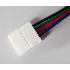 Конектор для LED стрічки 12В, зажим-провід 4pin (RGB)