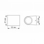 LED світильник архітектурний VIDEX AR031-032B 3W 2700K IP54 VL-AR031-032B