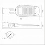 LED світильник вуличний консольний VIDEX 50W 5000K 220V VL-SLе14-505