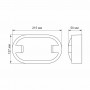 LED світильник Videx ЖКГ овальний 15W 5000K IP65 (VL-BH12O-155)