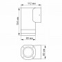 LED світильник архітектурний VIDEX AR071G GU10 IP54 VL-AR071G