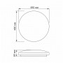 LED світильник Smart Videx Glanz 3 круглий 72W 2800-6200К VL-CLS1859-72