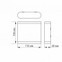 LED світильник архітектурний VIDEX AR06 6W 2700K IP54 VL-AR06-062B