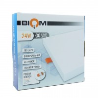 Точковий LED світильник Biom 24W 5000К квадрат UNI-S-24W-5