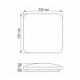 LED Світильник Smart Videx Star квадратний 72W 2800-6000К VL-CLSS-72